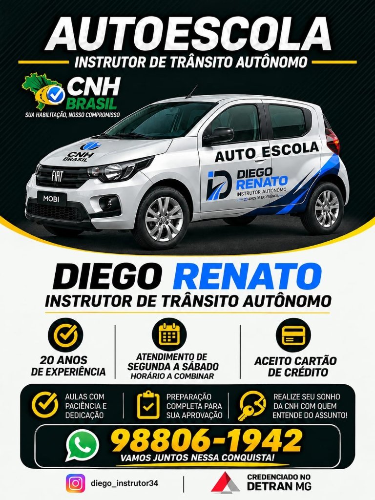 Panfleto Oficial Diego Renato Autoescola